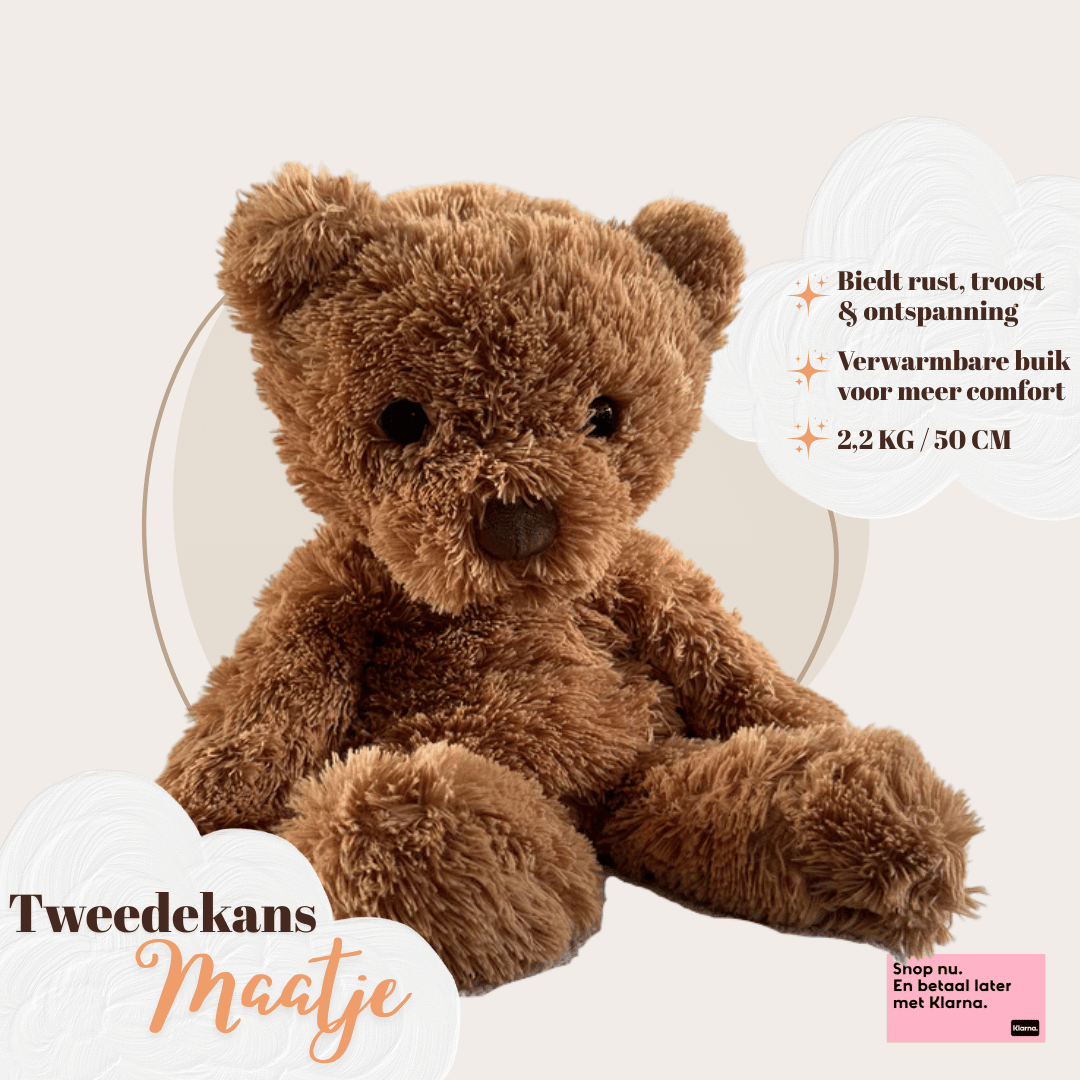 Verzwaringsknuffel Teddy Beer 2,2 kg - Tweedekans Maatje