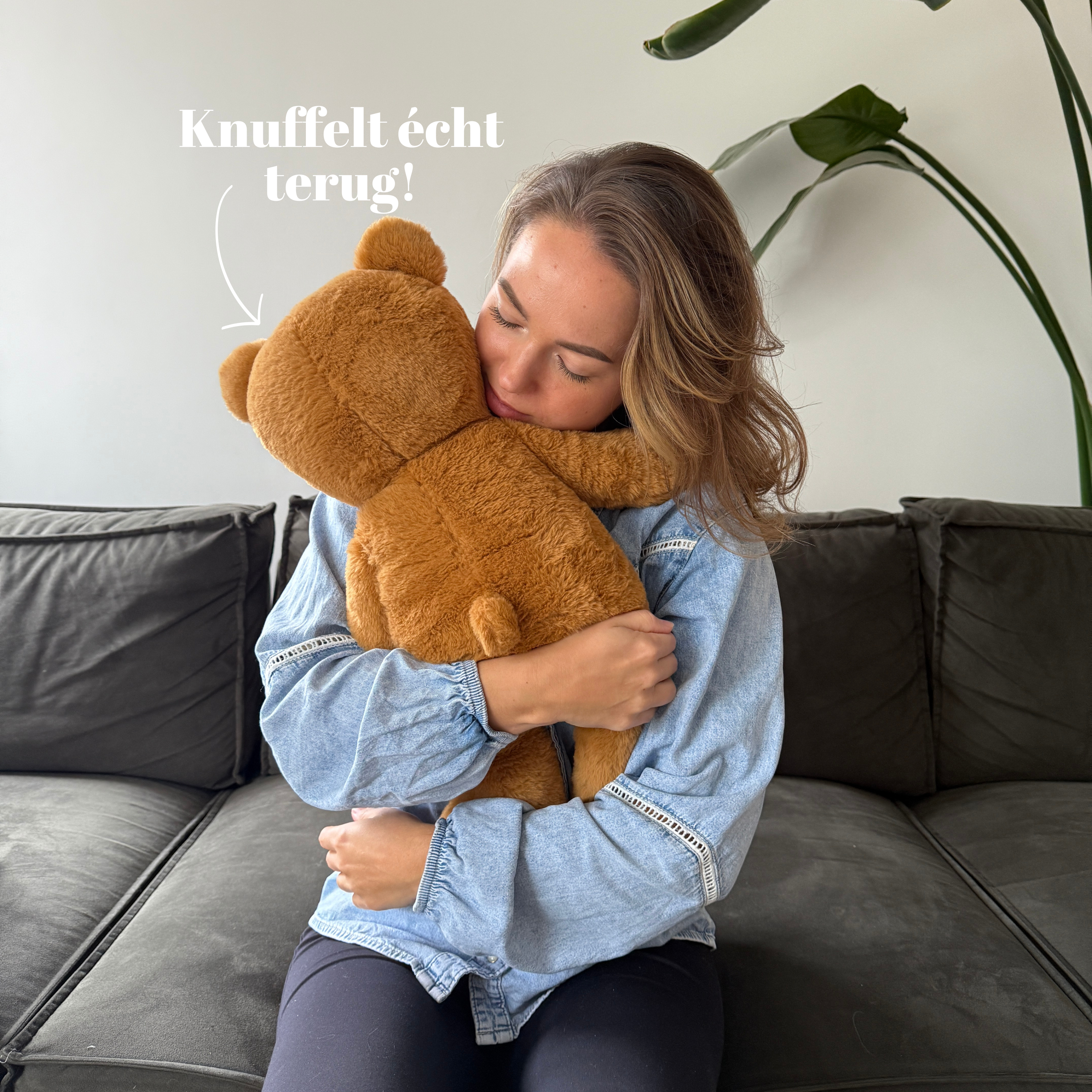 Verzwaringsknuffel Beer 2,2 kg + Gratis Pittenzakje