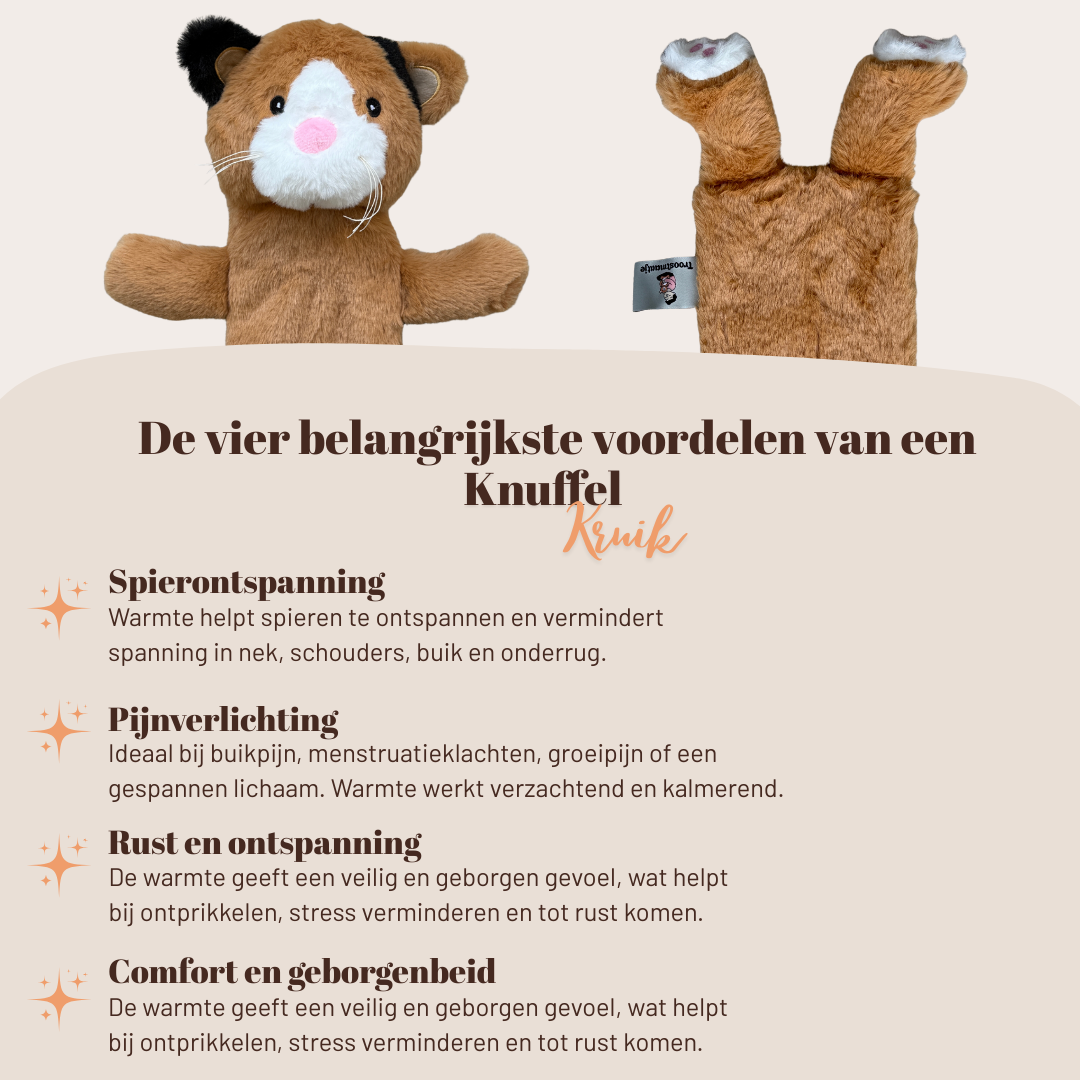 Knuffelkruik Kat XL (75cm/2L)
