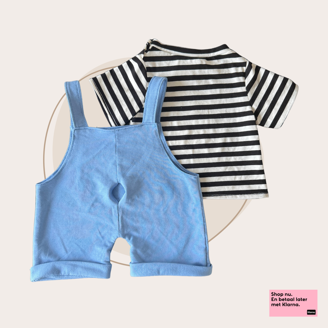 Troostmaatje Kledingset Blauw - Broek & T-shirt