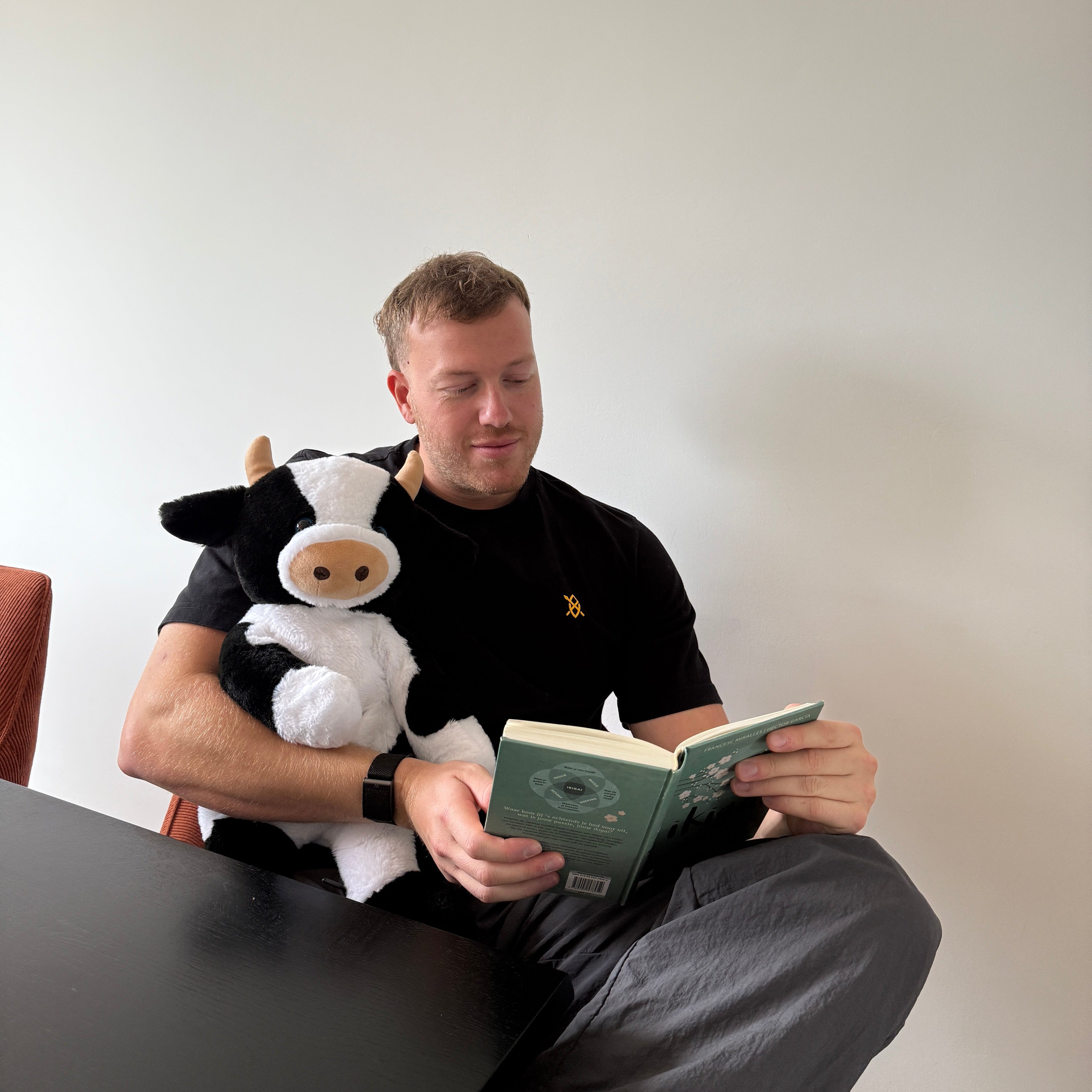 Verzwaringsknuffel Koe 2,2 kg + Gratis Pittenzakje