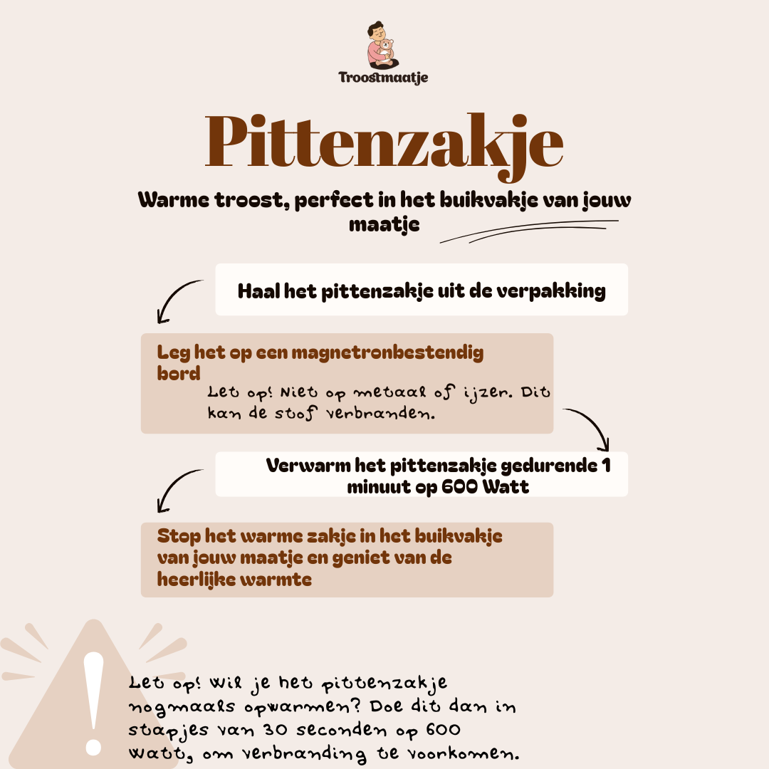 Sensorisch Pittenzakje 13 x 9 cm