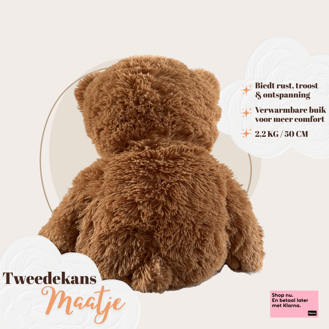 Verzwaringsknuffel Teddy Beer 2,2 kg - Tweedekans Maatje