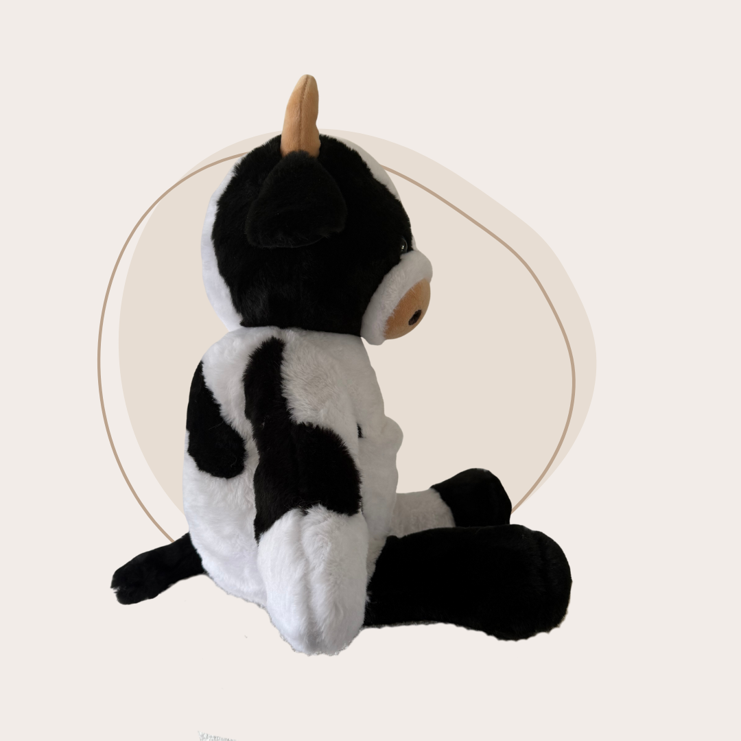 Verzwaringsknuffel Koe 2,2 kg + Gratis Pittenzakje