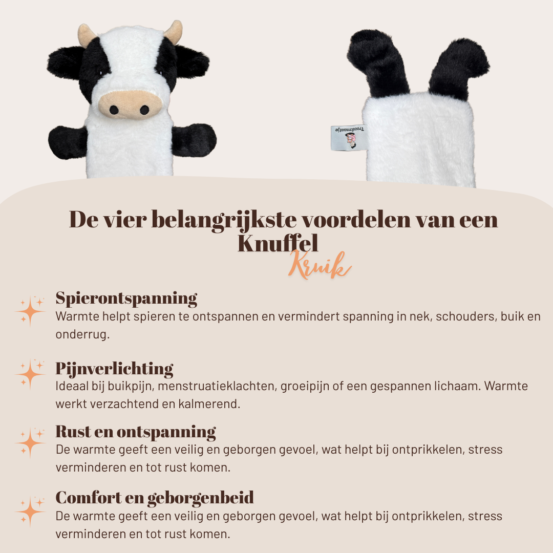 Knuffelkruik Koe XL (75cm/2L)