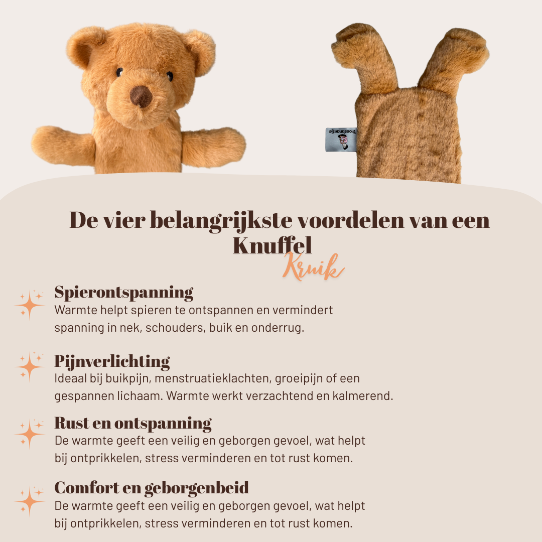 Knuffelkruik Beer XL (75cm/2L)