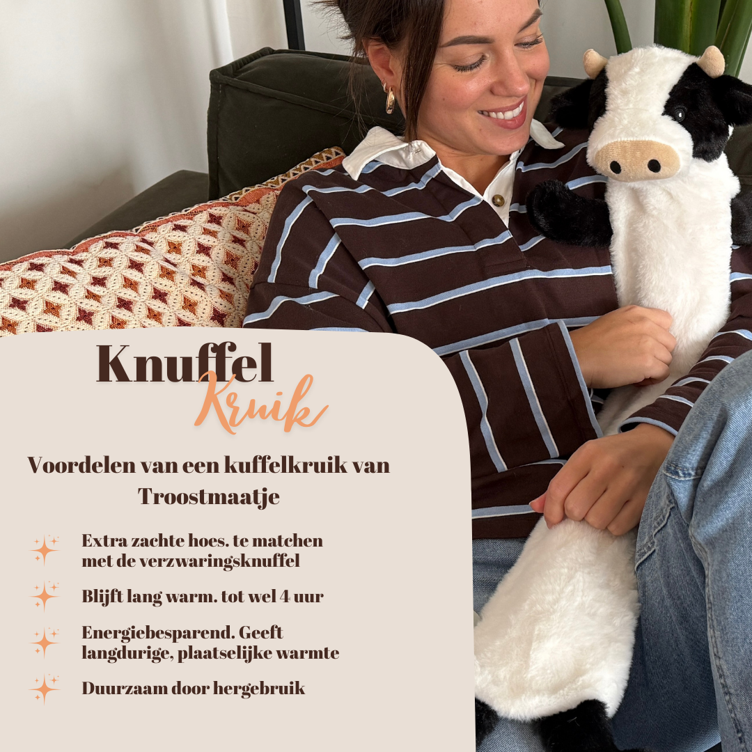 Knuffelkruik Koe XL (75cm/2L)