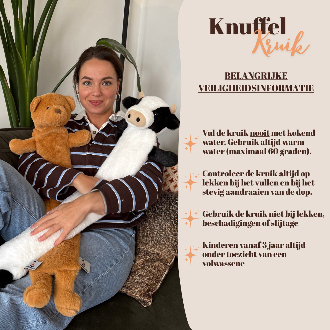Knuffelkruik Koe XL (75cm/2L)