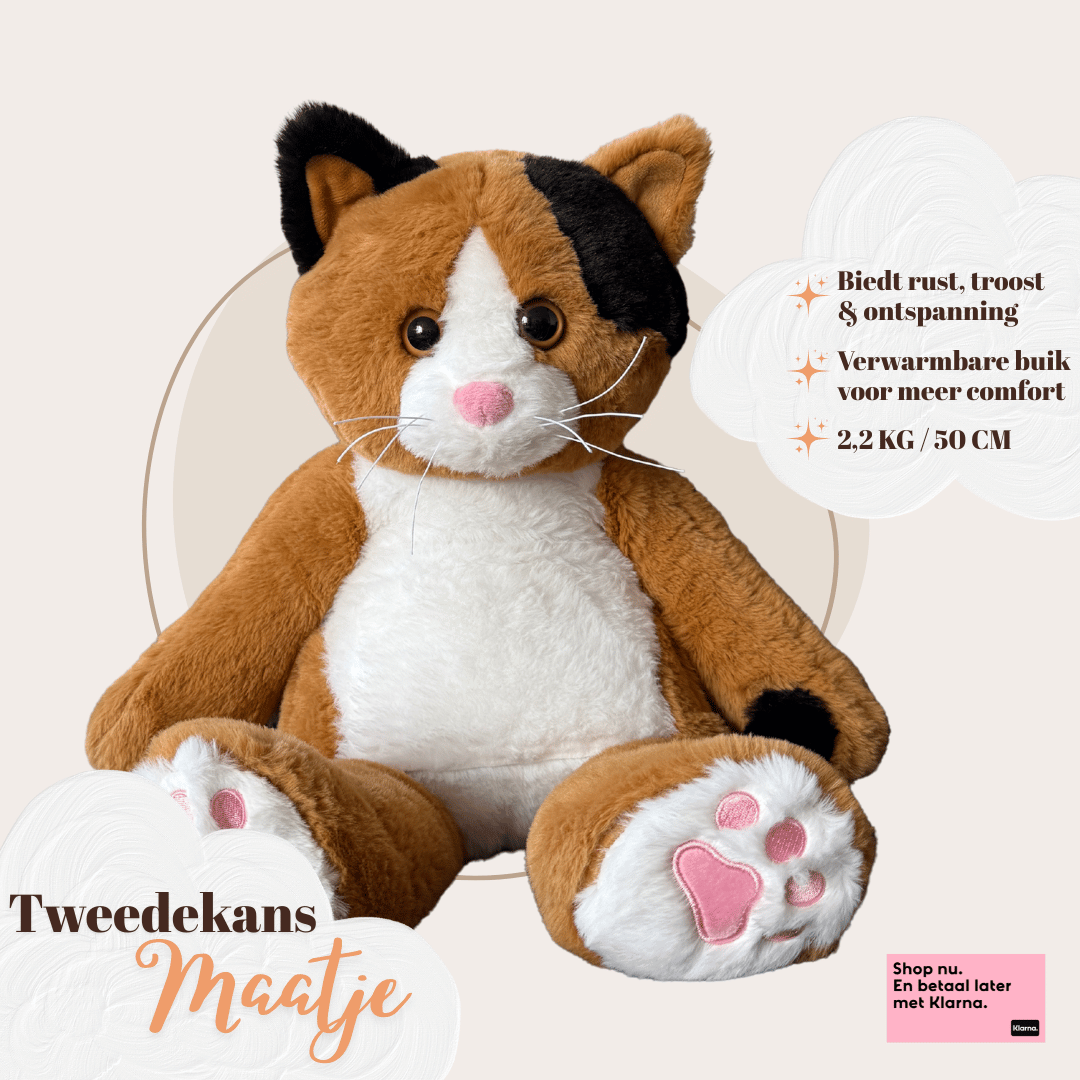 Verzwaringsknuffel Kat 2,2 kg - Tweedekans Maatje