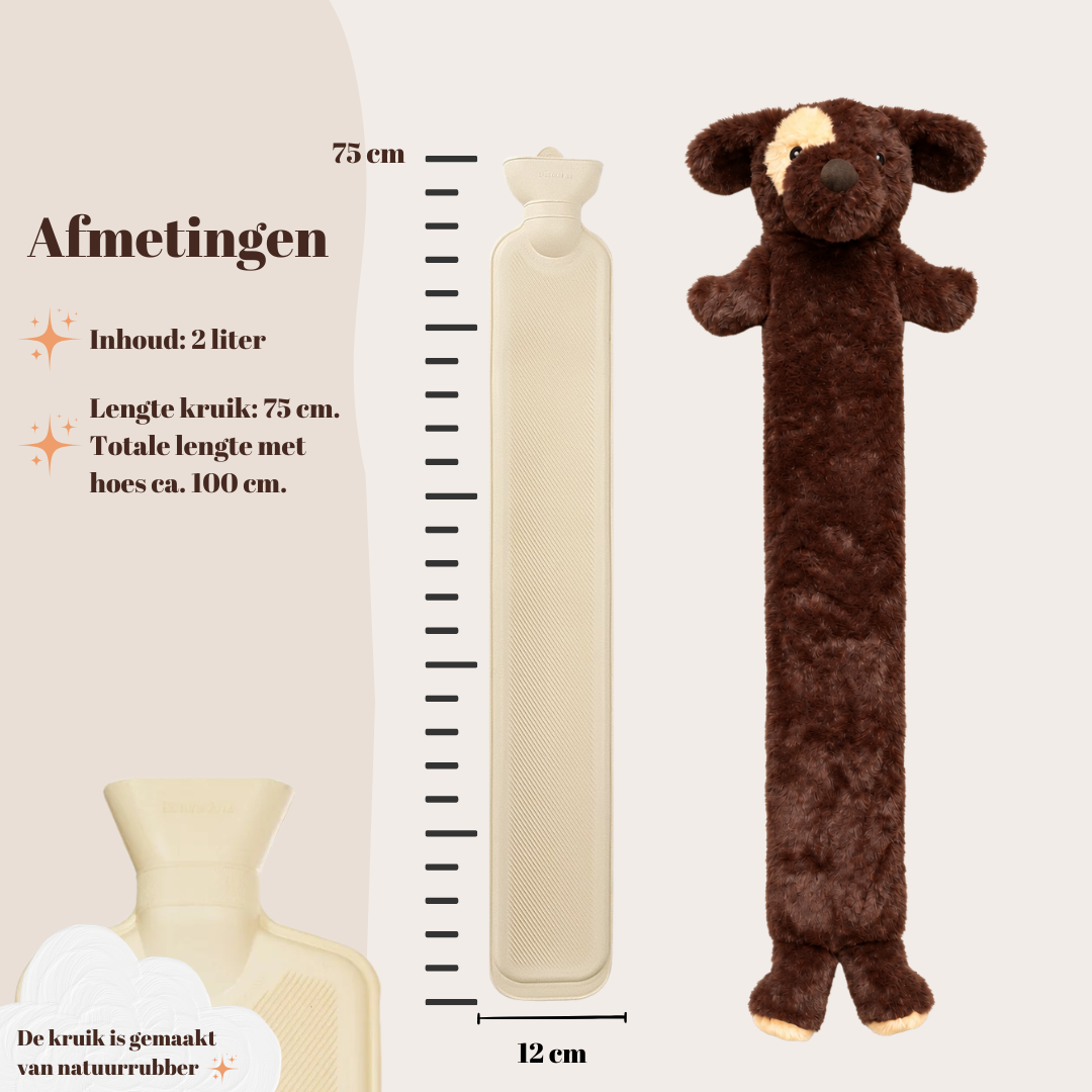 Knuffelkruik Hond XL (75cm/2L)