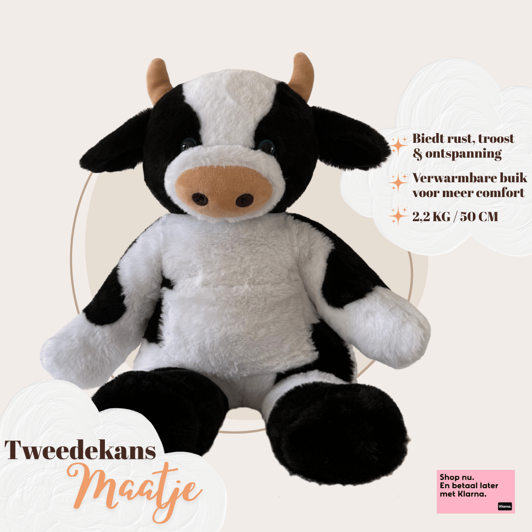 Verzwaringsknuffel Koe 2,2 kg - Tweedekans Maatje